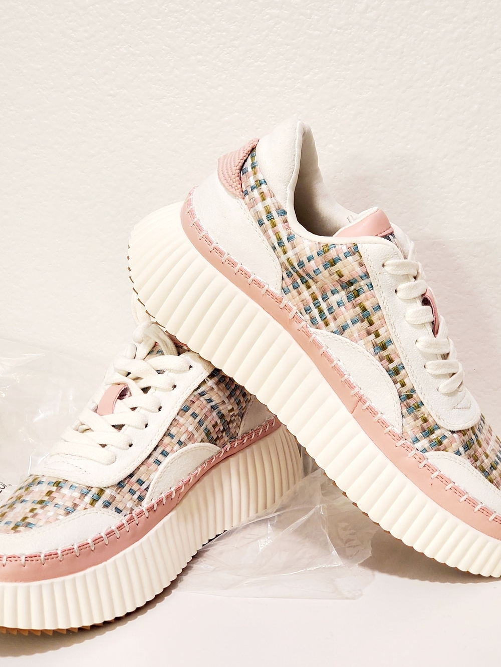 NWOB Matisse Go To Platform Sneaker, Pink Multi, Womens Size 8
